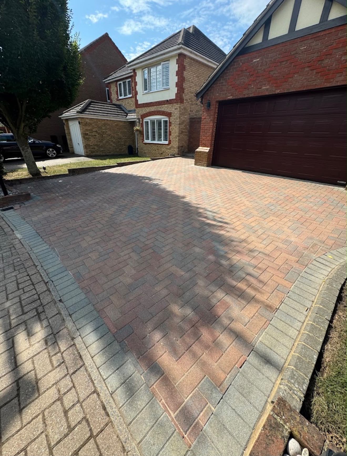 Completed patio cleaning project