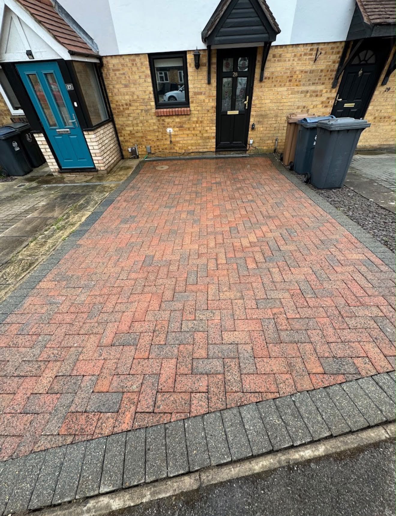 Driveway after cleaning